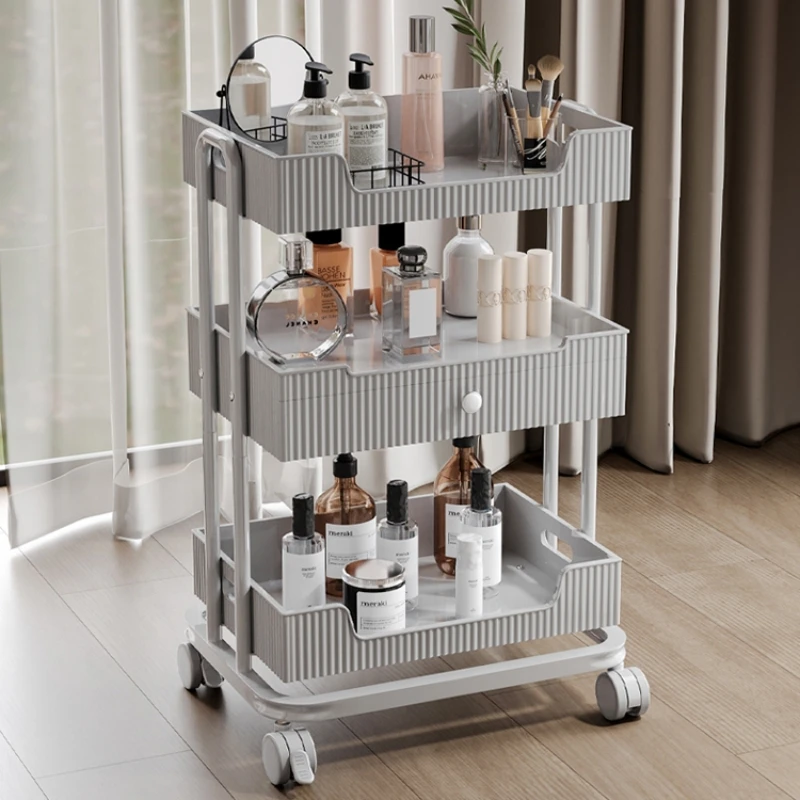 

Wheels Beauty Salon Trolley Medical Cart Manicure Lash Salon Trolley Luxury Cosmetic Wozek Narzedziowy Furniture ZT50ST