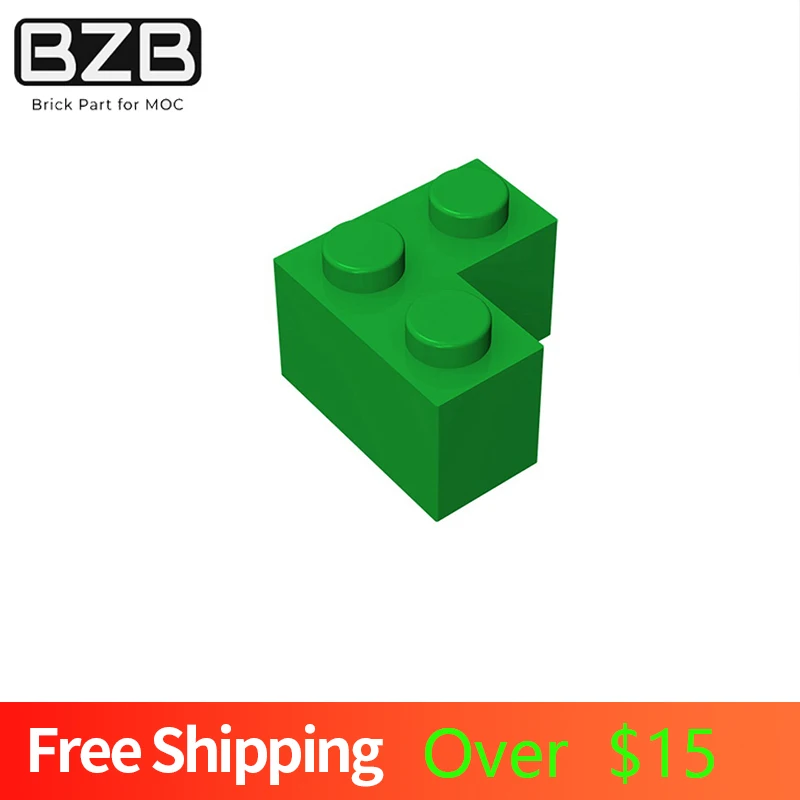 

10pcs Compatible MOC Parts 2357 Brick 2 x 2 Corner Building Block Particle DIY Assmble Kid Brain Toy Birthday Gift