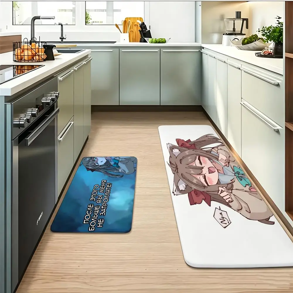 Neuro-sama Floor Mat Flannel Rug, Suitable For The Living Room Or Bathroom; Non-slip And Absorbent.