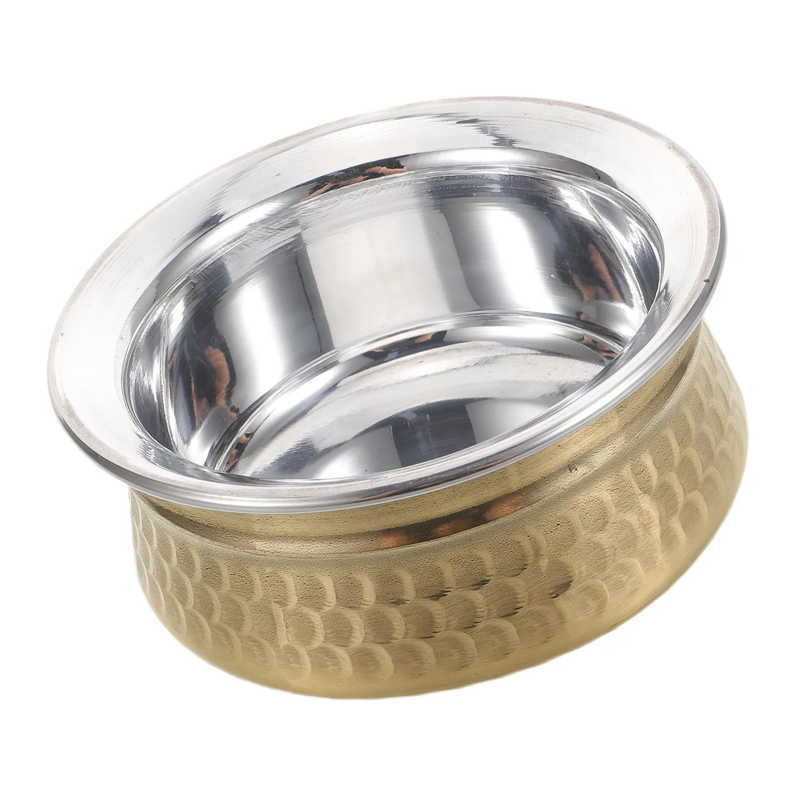 Olla Auténtica Estilo Indio para Cocinar, con Rápida Conducción de Calor, para Curry, Arroz, Biryani, Balti, Apta para Estufas de Inducción