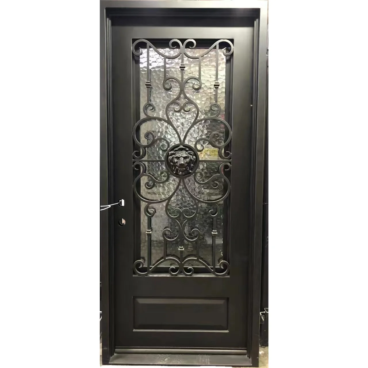 Simple Iron Door Design Customized Size Latest Design Iron Fancy Iron Gate Door Hot Selling