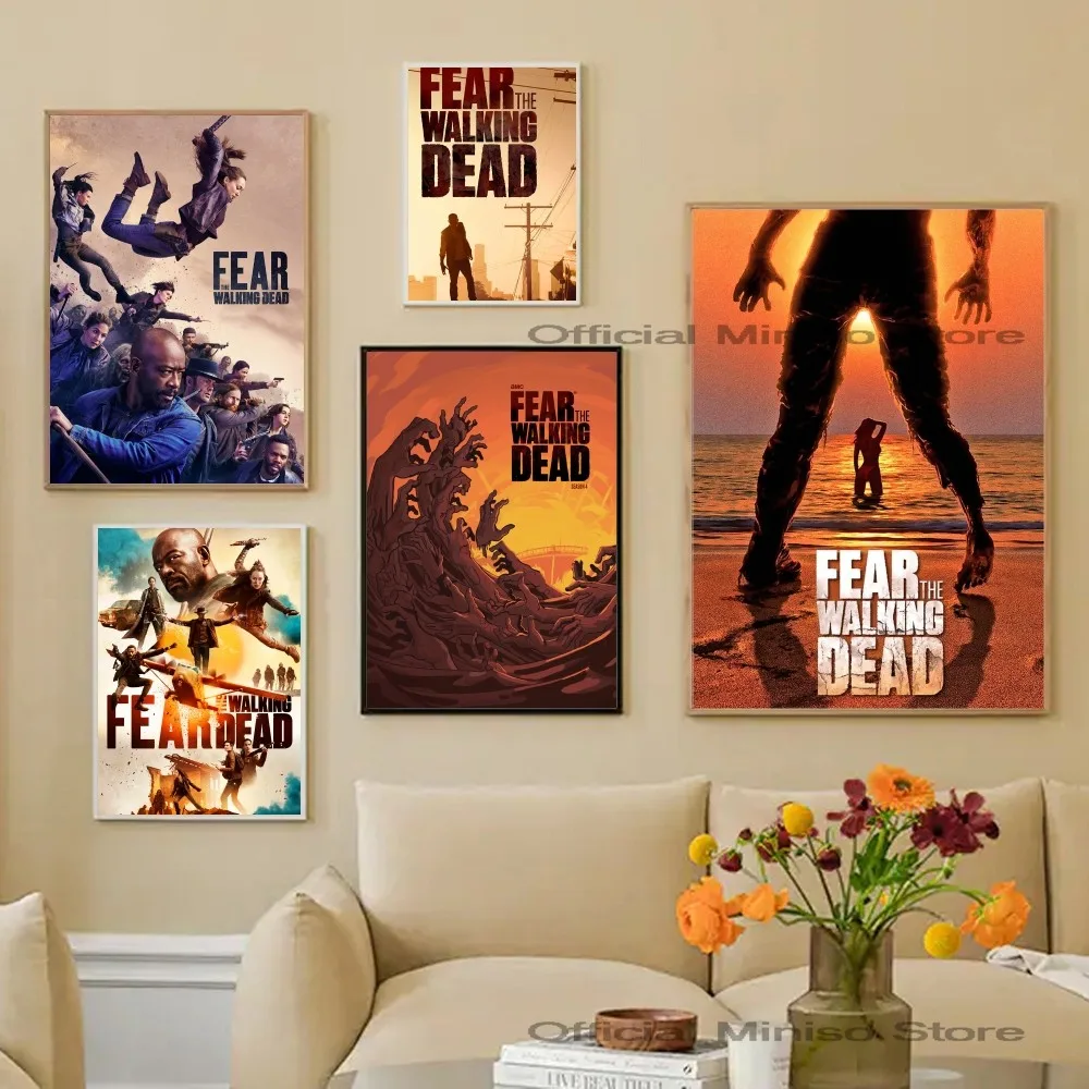 1pc Tv Show Fear The Walking Dead Anime Poster Self-adhesive