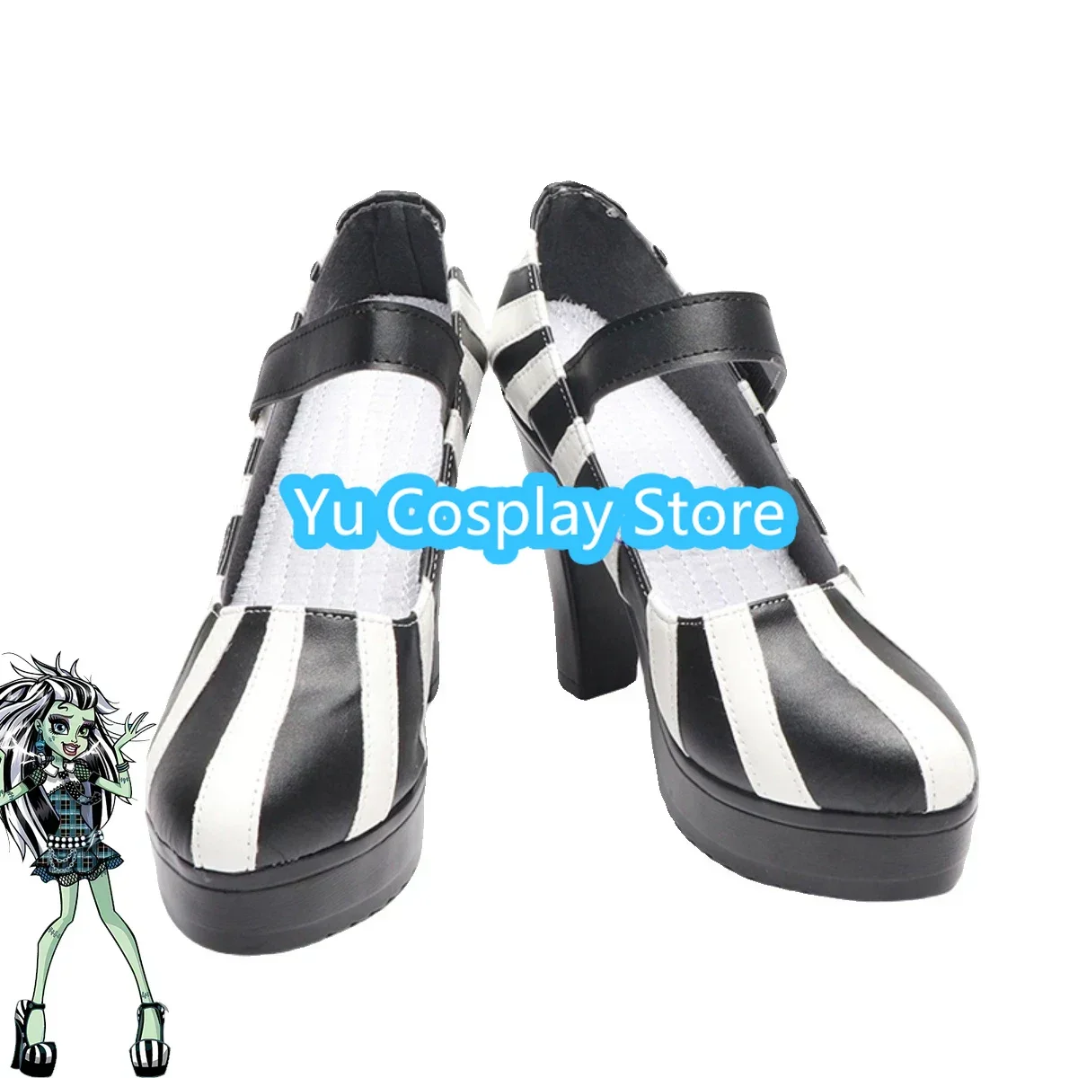 Frankie Stein Cosplay Schoenen Halloween Carnaval Laarzen Pu Schoenen Cosplay Rekwisieten Op Maat Gemaakt