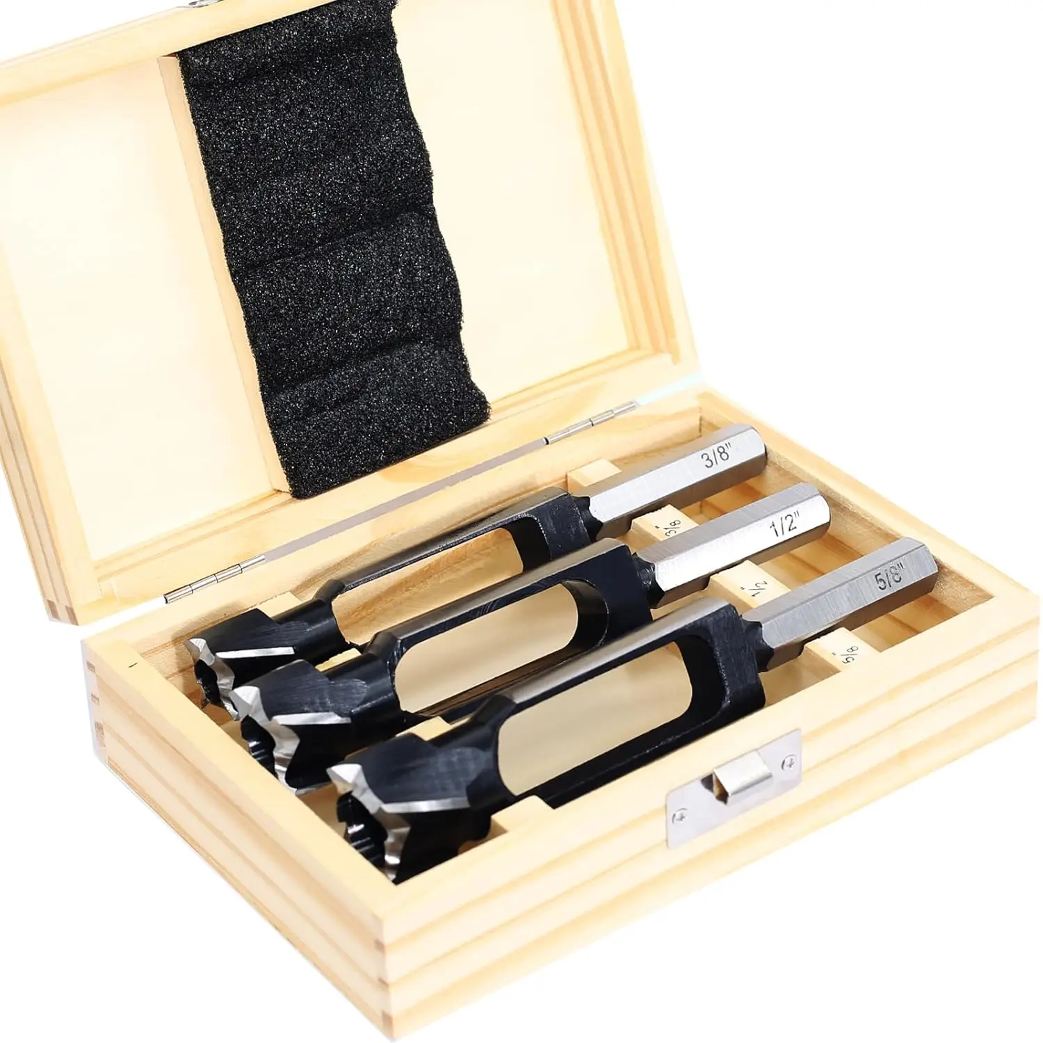 

3PCS Wood Plug Cutters Set for Making 3/8" 1/2" 5/8" Dowel Pins, Woodworking Drill Bit