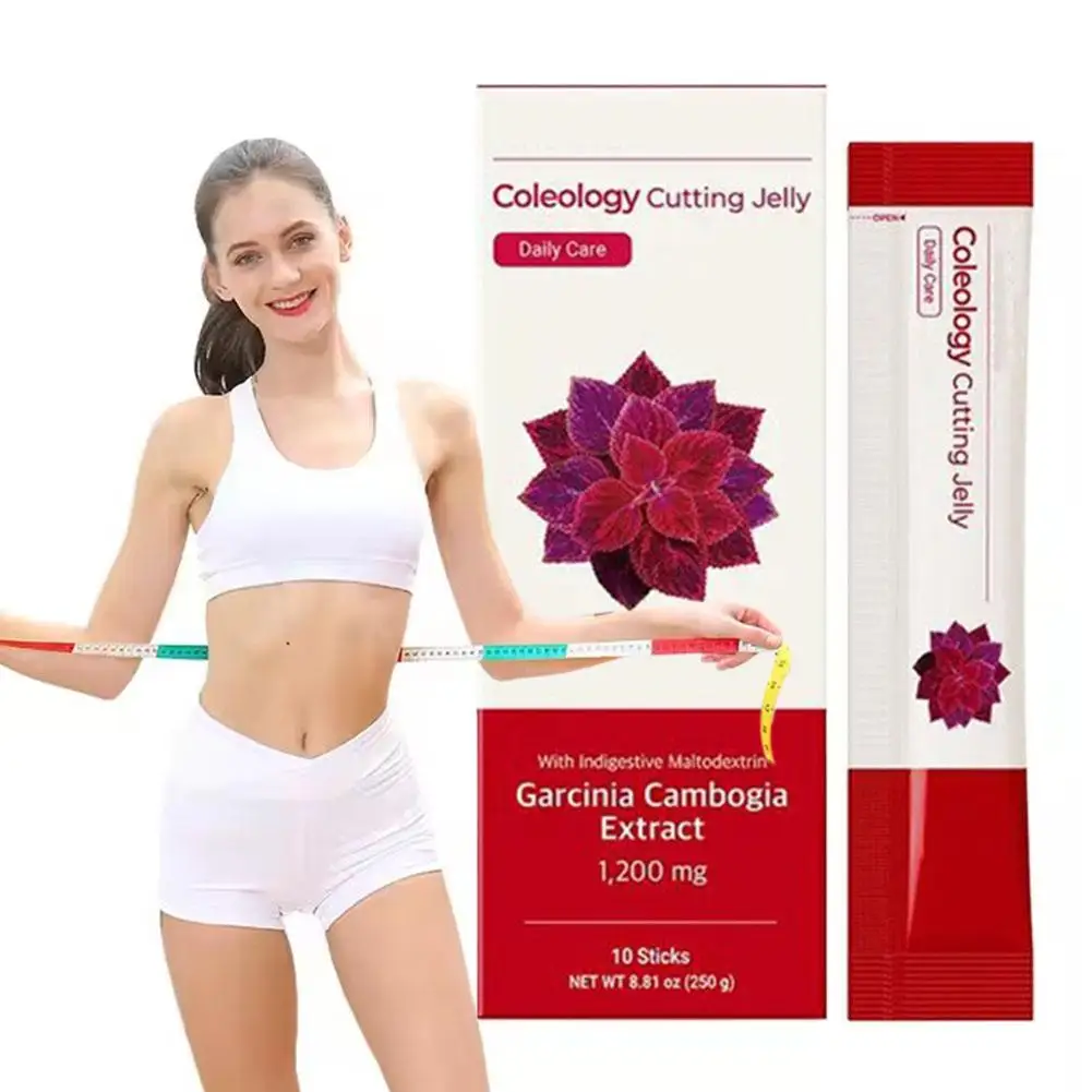 Suplemento de Garcinia Cambogia, escolología de alimentos, palitos de gelatina de corte con colágeno para gestión de pesas, Flvaor de Granada