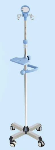 Aço inoxidável Mobile Medical IV Pole Stand, Hospital IV