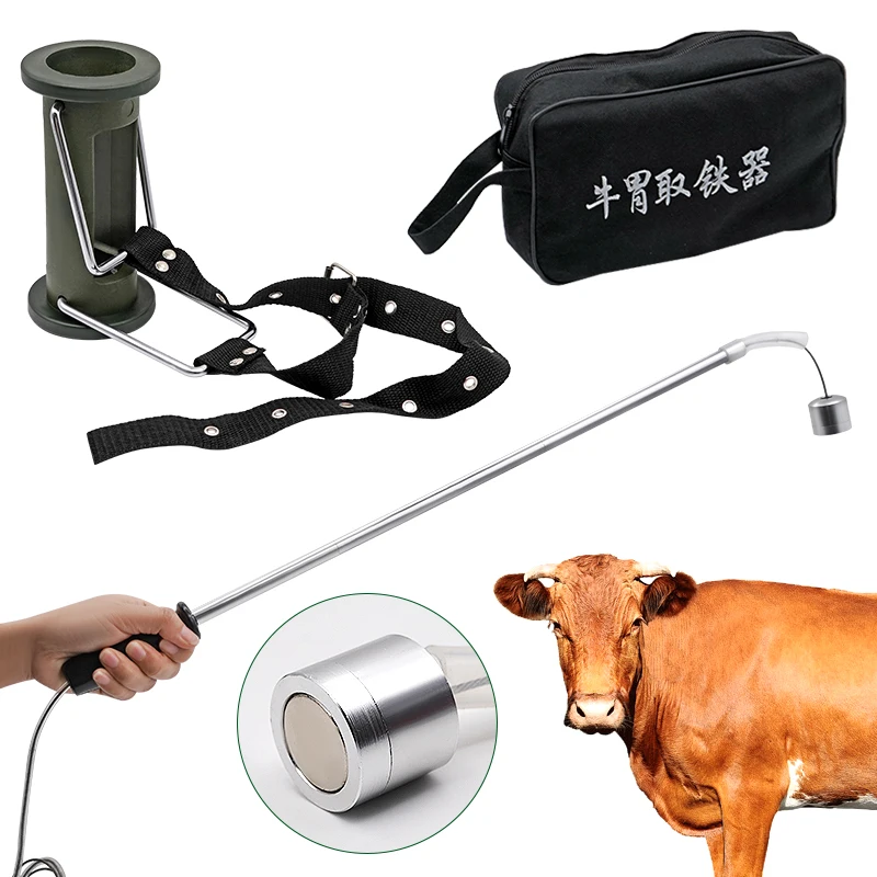 Magnet Absorbers Cattle Cow Stomach Magnetic Metal Iron Nails Picker Taker Lodeston Extractor Veterinary Medical Instruments