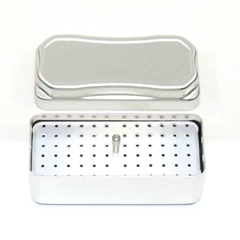 1Pcs Dental 72 Holes Disinfection Endo Box 4 Colors Dental Diamond Burs Holder Autoclave Sterilizer Case Burs For Endo Burs