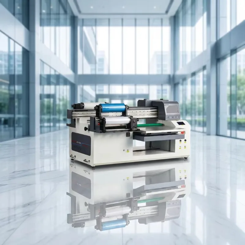 Customized Multifunctional All-in-One UV DTF Printer With Visual Camera Positioning 360 Rotary Automatic Egg Flex XP600 I1600 I3