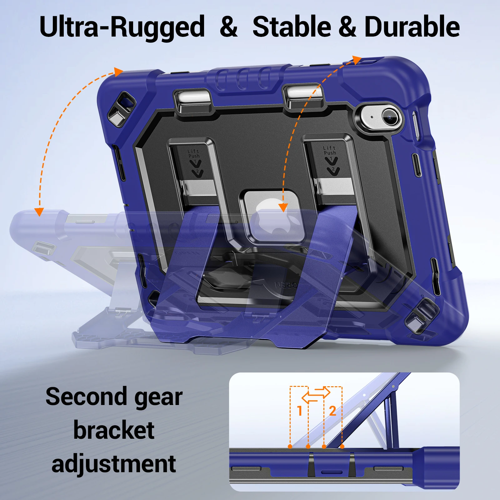 Stand Case For iPad 10th 2022 11th 2025 Pencil Slot 10th 11th 12th Gen Cases 10.9 11 inch Thick Shockproof Tablet Cover