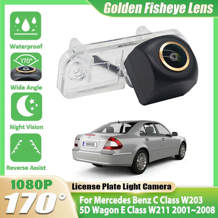 

Для Mercedes Benz C Class W203 5D Wagon E Class W211 2001~2008 AHD 1080P FishEye Автомобильная резервная камера заднего вида HD ночного видения