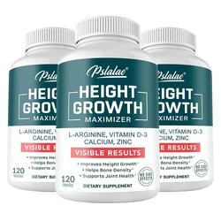 Height Gaining Supplement - Calcium L-Arginine Vitamin D3 Zinc Supplement - Promotes Bone Growth - Helps Natural Height Growth