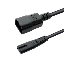 IEC 320 C14 3PIN Male Plug to Figure 8 C7 2PIN Female Power Adapter Cable IEC C13 to C8 Exchanger Cord 0.2/0.3m/0.6m/1m/2m 2.5A