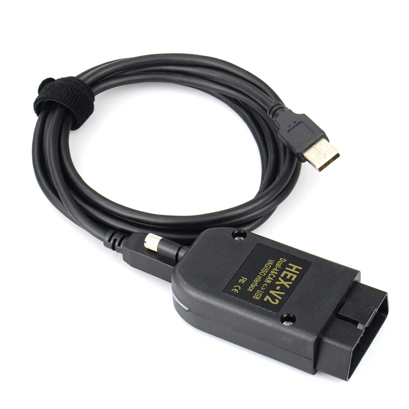 High Quality For VAG Car Scanner HEX V2 VAG Cable OBD2 HEX V2 V22.10 Diagnostic Tool Dual-K ATMEGA162 Unlimited VINs For VW AUDI