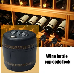 3 Digit Code Lock For Wine & Liquor Bottle Password Code Creative Cover Locks Alcohol Security Device Stopper for Drinking