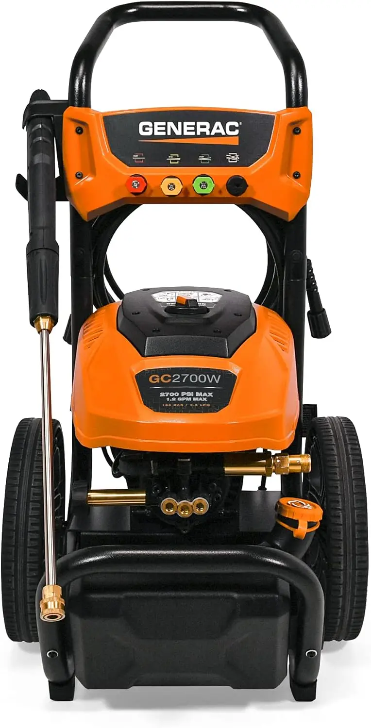 Generac 8888 2700 PSI 1.2 GPM Electric-Powered Residential Pressure Washer, 50-State