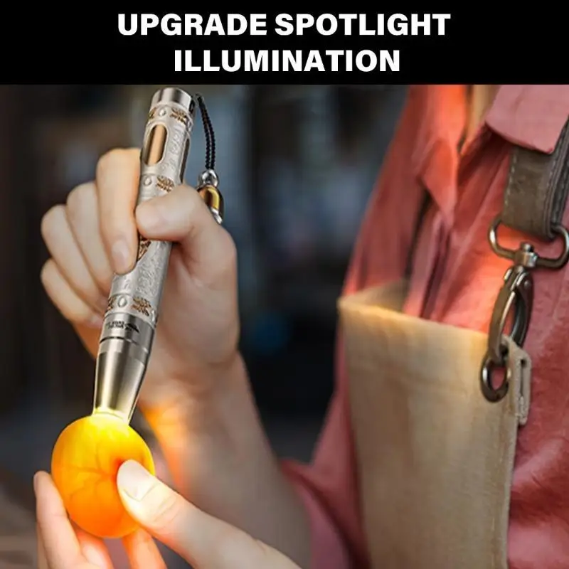 31BB Alloy Crafted LED Flashlight for Gems and Jewelry Display with Triple Light