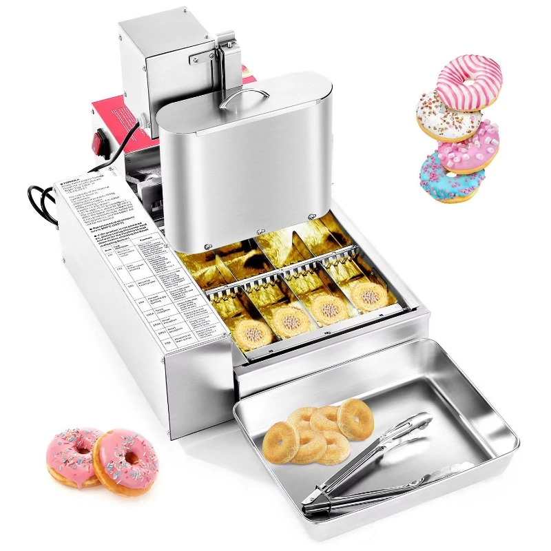 Stainless steel donut machine, high-power electric donut equipment