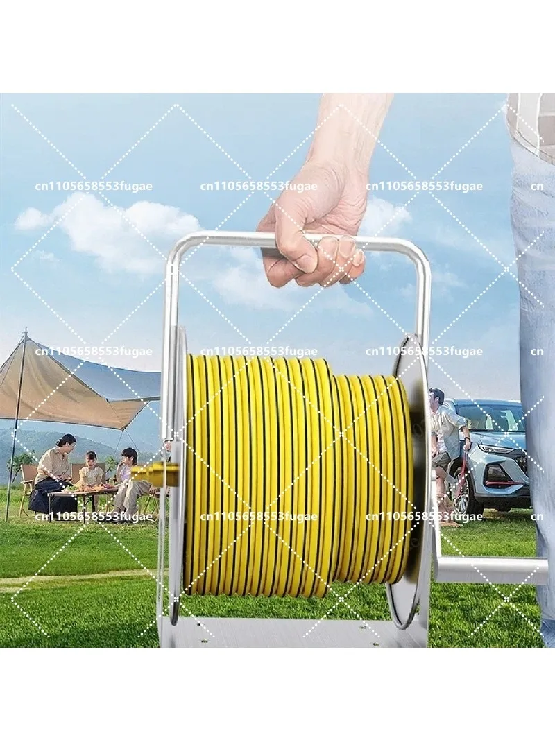 Car Wash Water Hose Storage Rack Wall Mount Garden Hose Reel Coil Holder