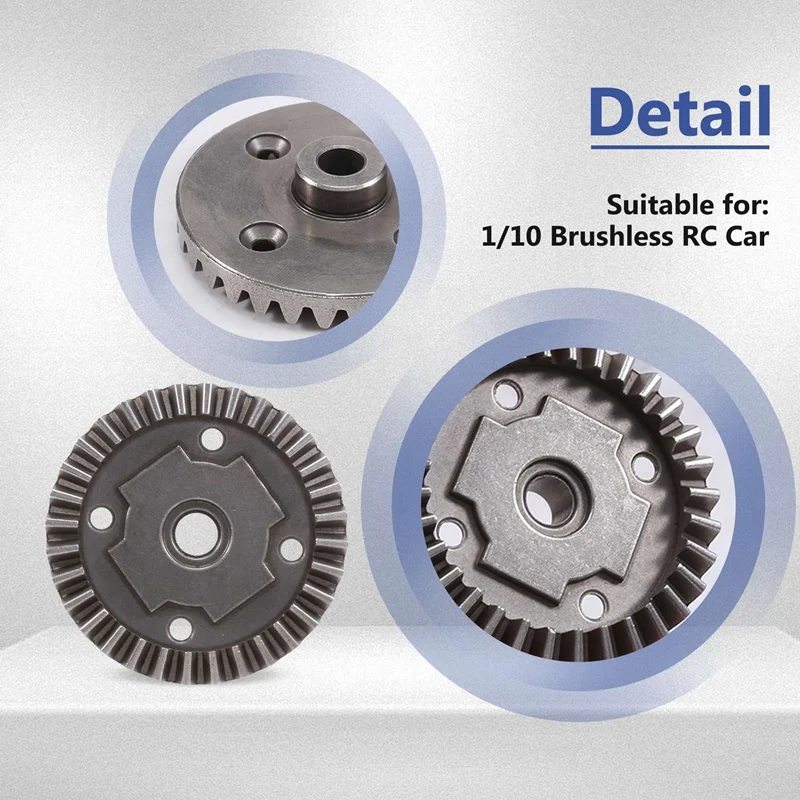 BNVN-Bevel 32T Gear EA1037 لـ JLB Racing CHEETAH 1/10 فرش RC قطع غيار السيارات الملحقات