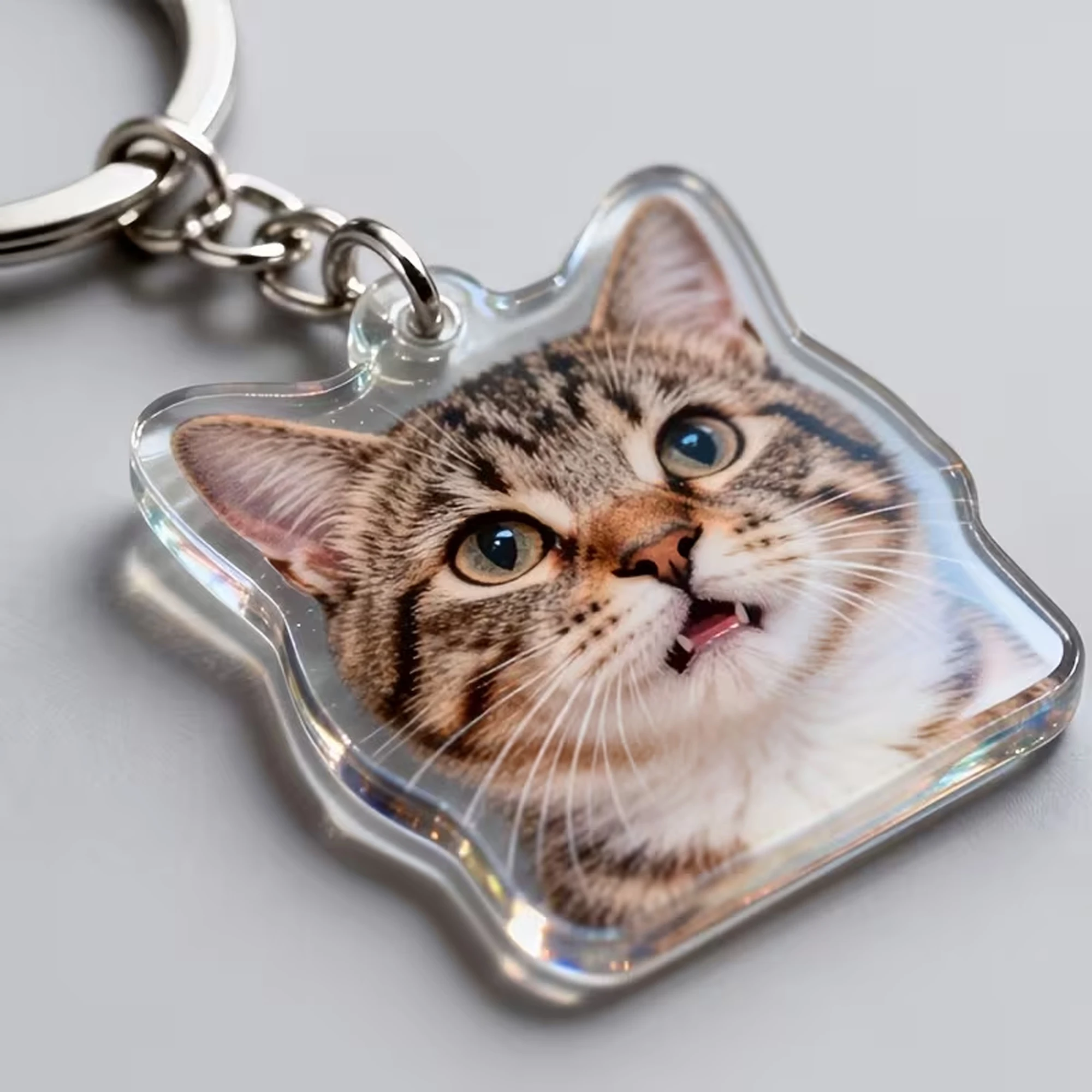 Personalized Pet Keychain Pendant, Custom Design