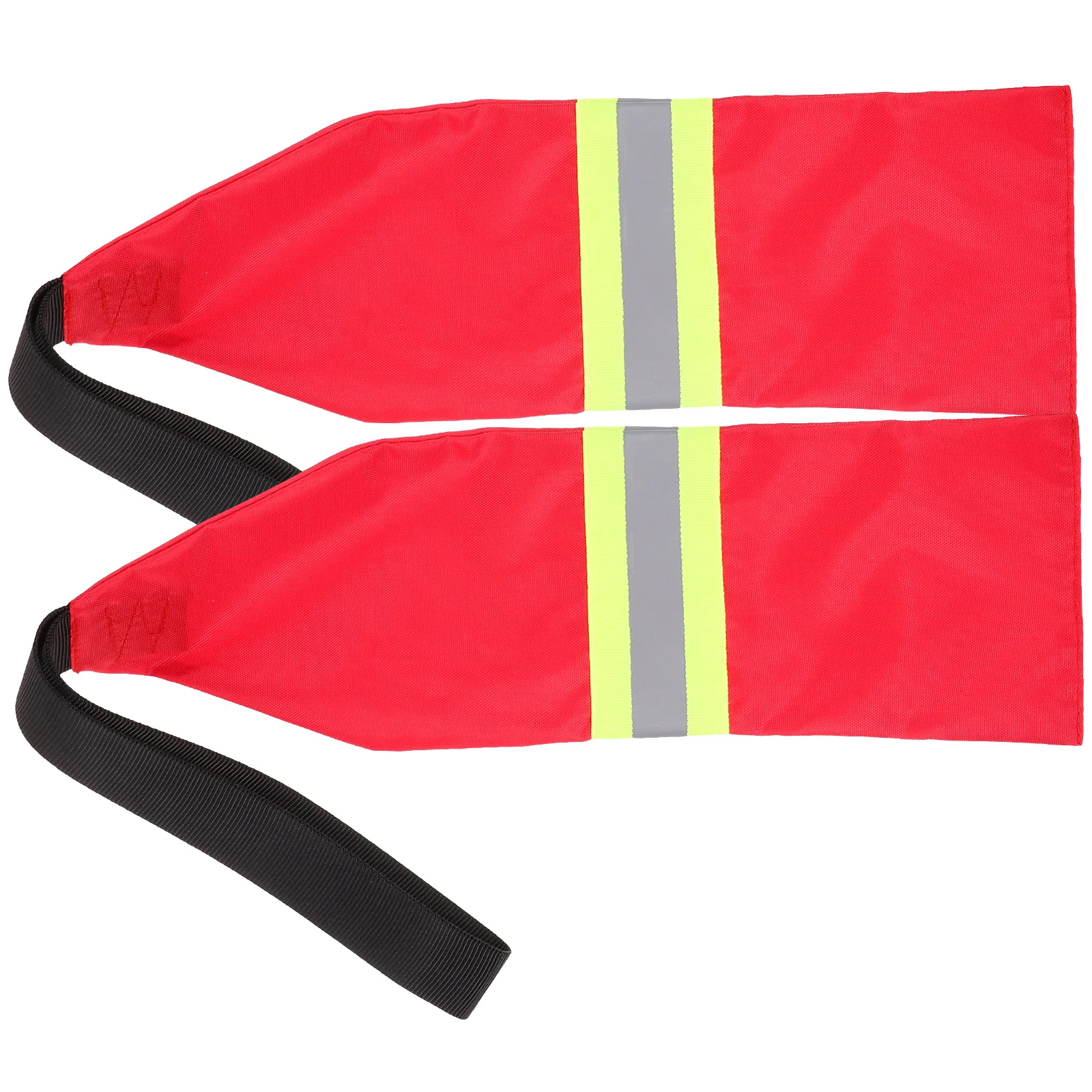 

Kayak Safety Flag Boat Accessories DIY Reflective 2pcs (red Horizontal Strips) Travel Warning Flags Canoe Kayaks