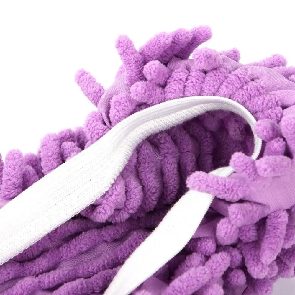 1PC Household Microfibre Mop Slippers Washable Reusable Cleaning Slippers Microfiber Detachable Floor Dust Mop Slippers