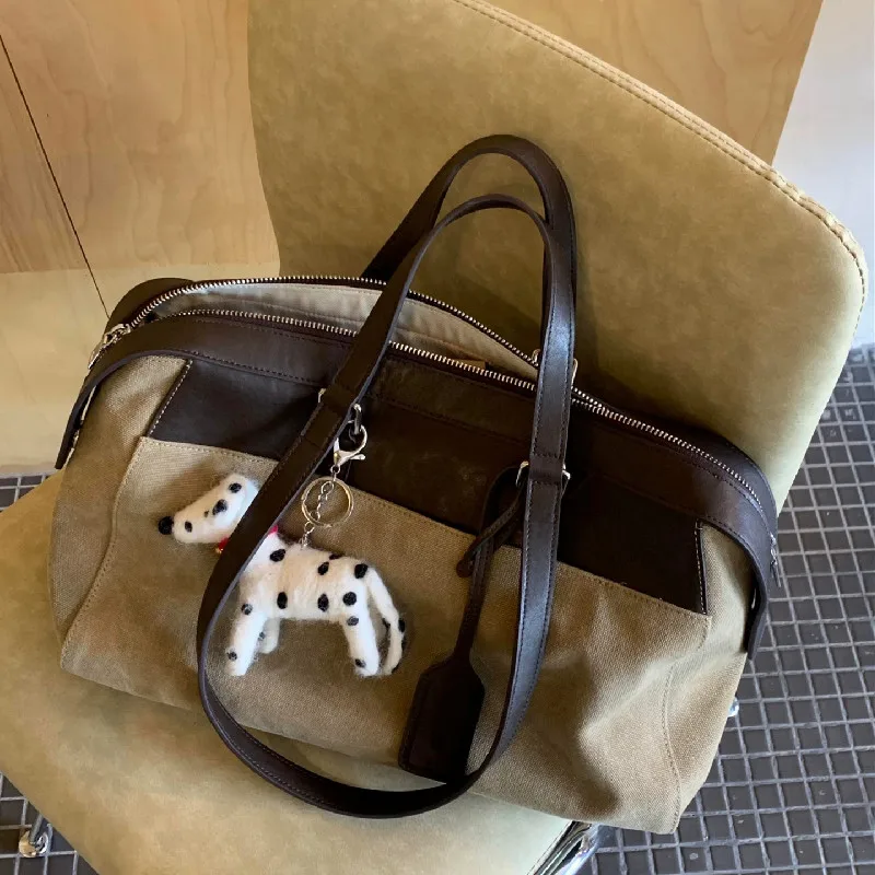 

Faionable большая женская сумка через плечо Capaci, пригородная сумка из мягкой искусственной кожи, современная нейтральная сумка на молнии