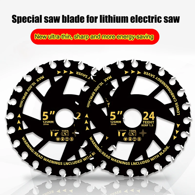Woodworking Carpentry Specific Alloy Energy Saving Lithium Saw Blades Energy Efficient Lithium Wood Cutting Saw Blades