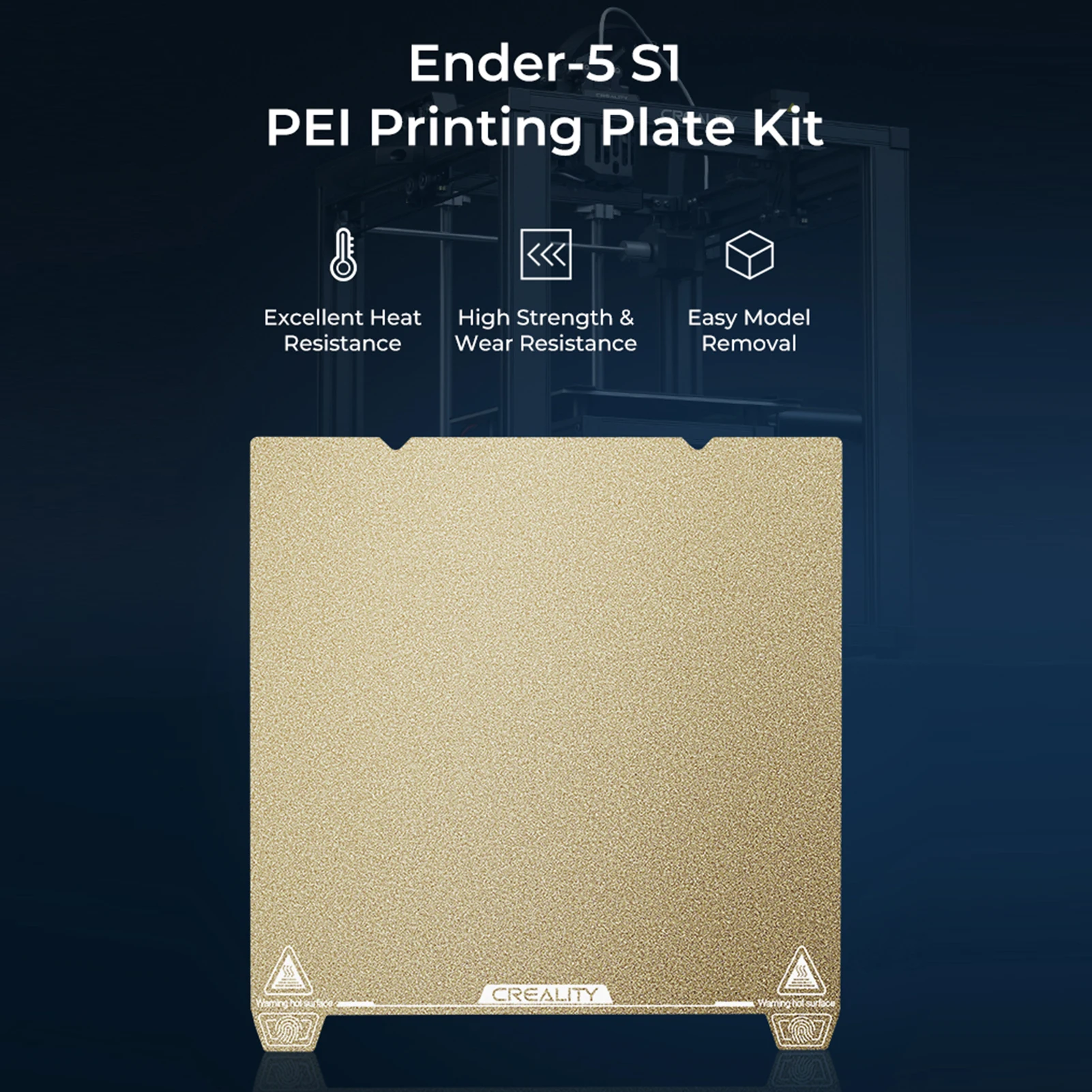 

【Sale】Creality 3D Printer Ender-5 S1 PEI Printing Plate Kit Ultra-high Adhesion Strong Magnetic Build Platform 235x235mm