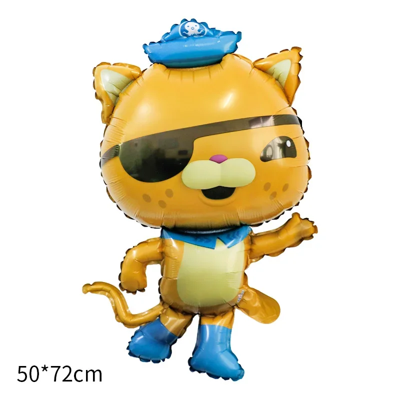 6 قطعة بالونات Octonauts الدب القطبي القط البطريق احباط بالونات الكرتون البحر الحيوان كرات الهواء الأطفال حفلة عيد ميلاد الديكور