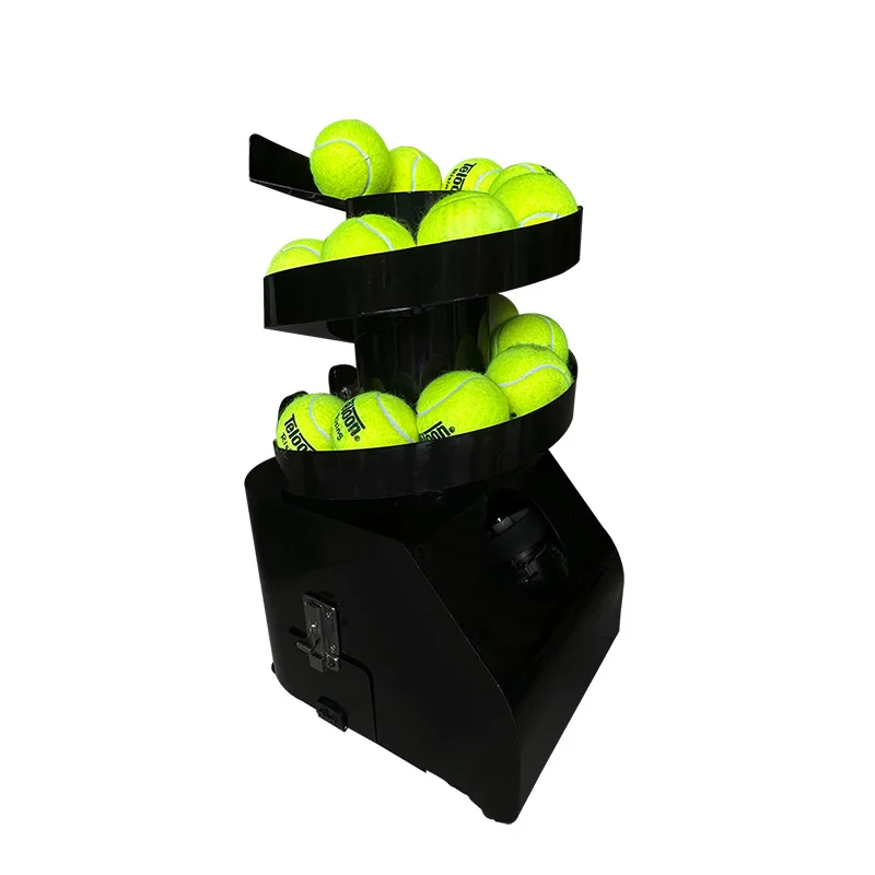 ミニステンレス製スポーツトレーニング機器 テニスボール投げ出し機 サービングテニスボールマシン