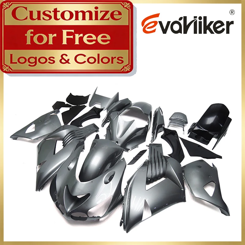 

Motorcycle Fairing For ZX14R 2006 2007 2008 2009 2010 2011 ZX1400 silvergray ABS Injection Fairing Set Customizable Colors