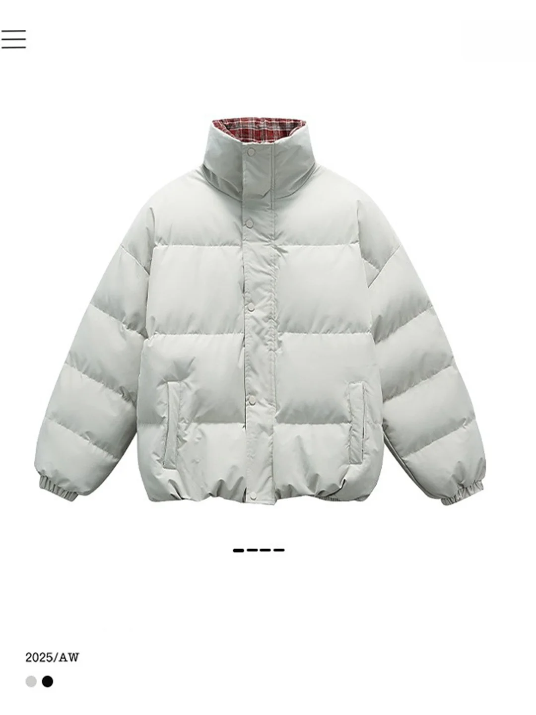 

Мужская зимняя утепленная куртка в американском стиле с клетчатыми вставками, воротником-стойкой, модная, универсальная, для пар, из хлопка