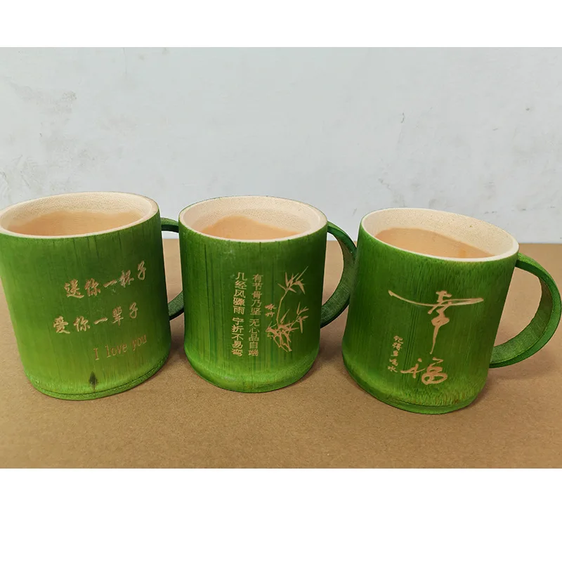 

Hot selling natural bamboo handicrafts in scenic spots, bamboo cups, bamboo products, large tea cups and water cups