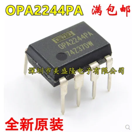 1pcs/lot NEW  original   OPA2244PA OPA2244P OPA2244   In Stock DIP-8   OPA2244PA  Audio double op-amp