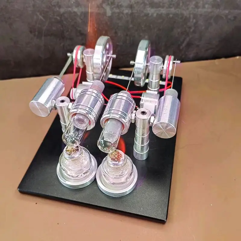 Stirling engine generator model engine mini micro high-power four cylinder scientific experimental mechanical equipment