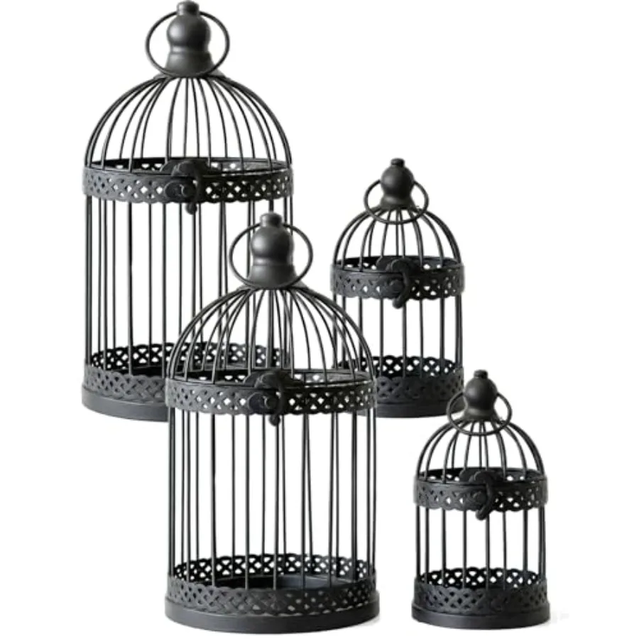 

Декоративный подсвечник-фонарь в виде птичьей клетки, украшение для стола, набор декораций на Хэллоуин