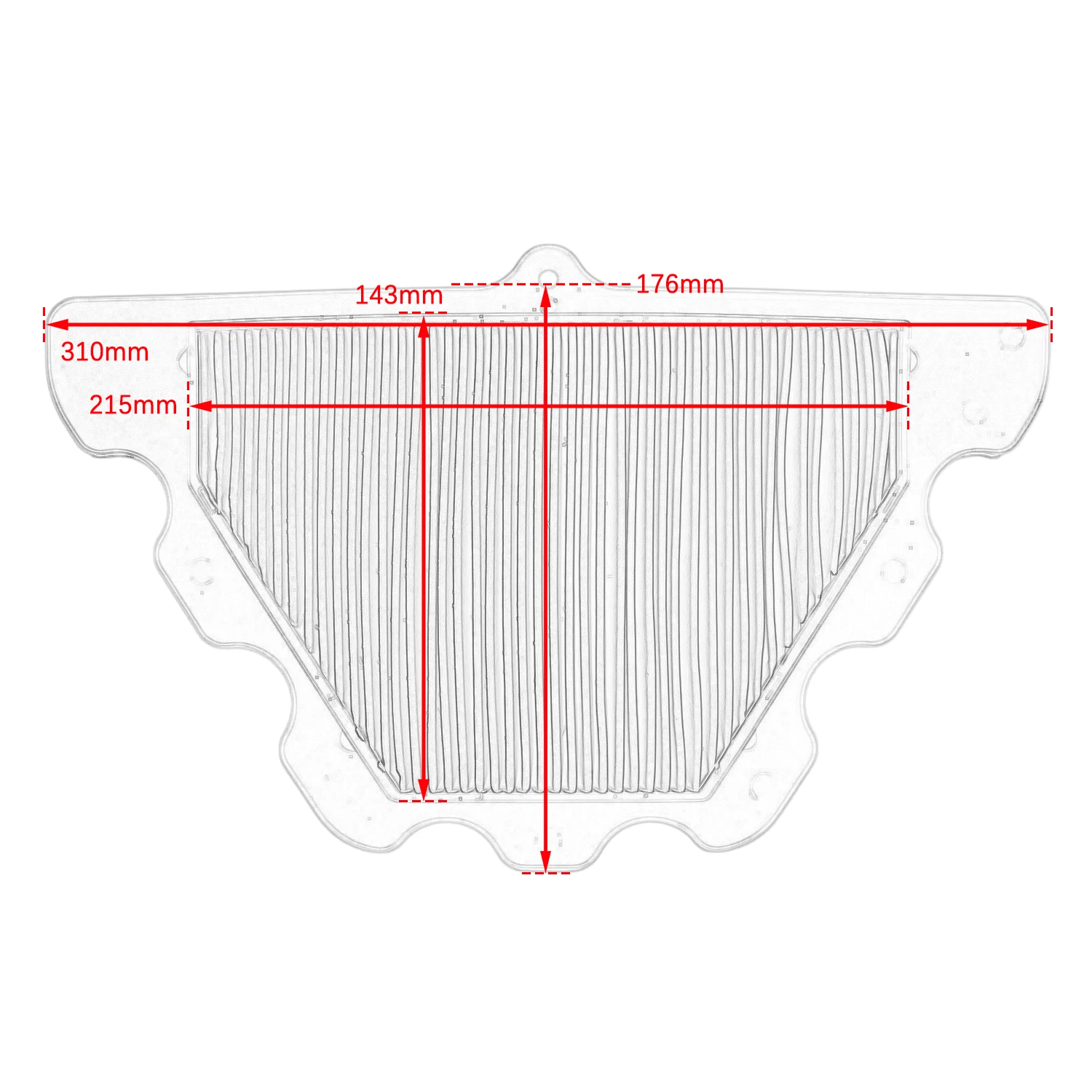 

For Kawasaki Z900RS Z900 RS/CAFE 2018-2023 Z900RS ABS/CAFE/SE 2024 Motorcycle Air Filter Intake Cleaner Accessories 11013-0768