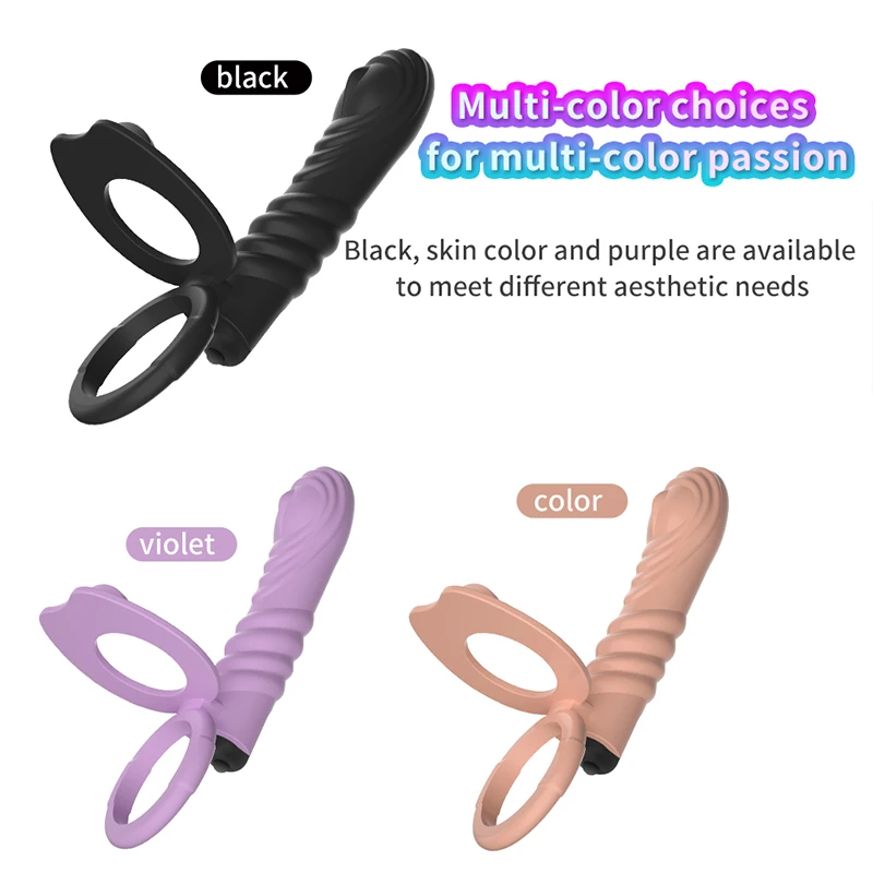 Men\'s Wearing Double Penetration Anal Plug Dildo Big Butt Plug Vibrator For Men Strap On Penis Vagina Plug Sex Toys For Couples