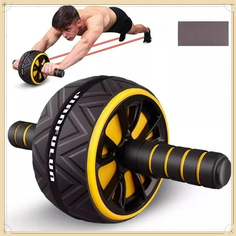Roda Abdominal Antiderrapante para Treino de Core, Equipamento de Fitness para Casa para Homens e Mulheres