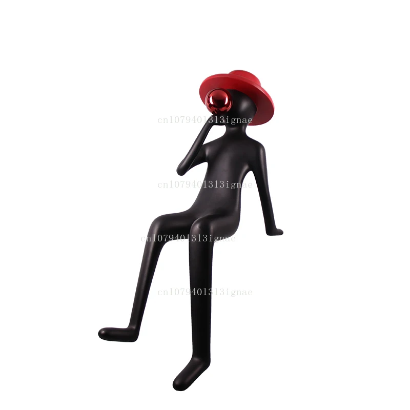 Simple high-level abstract figure window model room living room floor-to-ceiling sculpture ornament