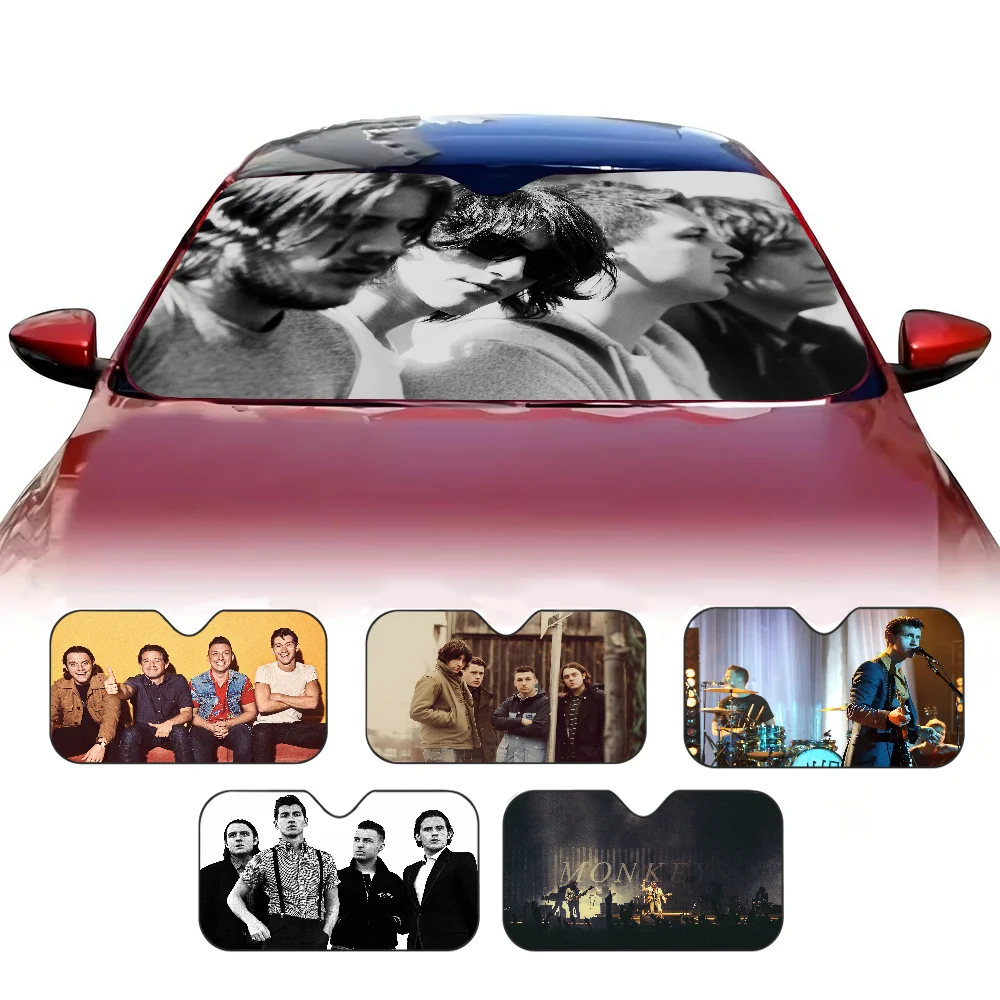 

Arctic Monkey Cartoon Window Foils Heated Windshield Sunshade Car Front Window Visor Car Solar Protect tools New