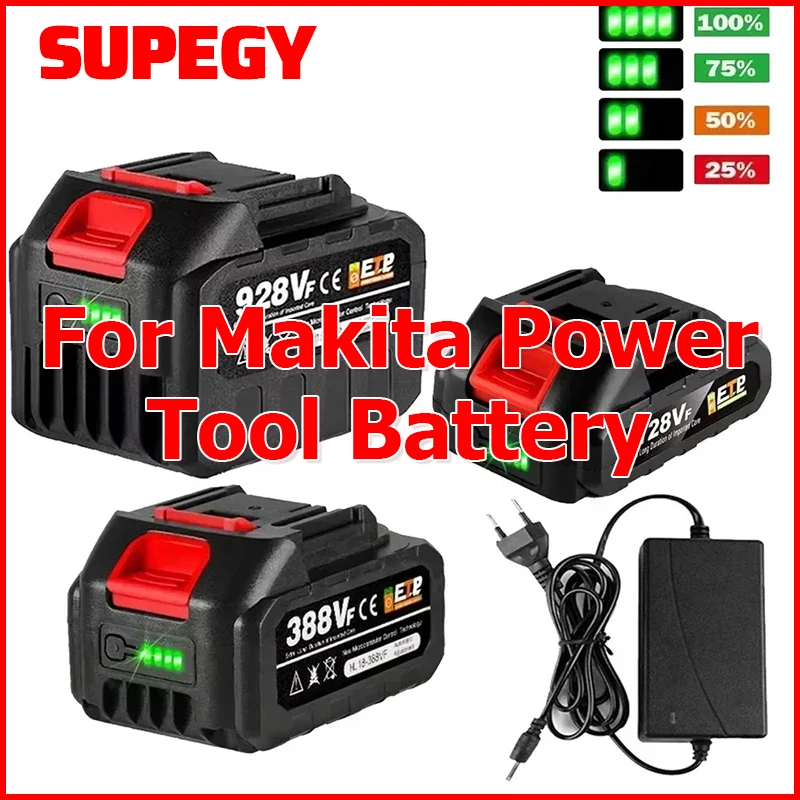 18V 388VF 22500mah 15000mAh 928VF 128VF Rechargeable Lithium Ion Battery For Makita BL1830 BL1840 BL1850 Power Tool Battery