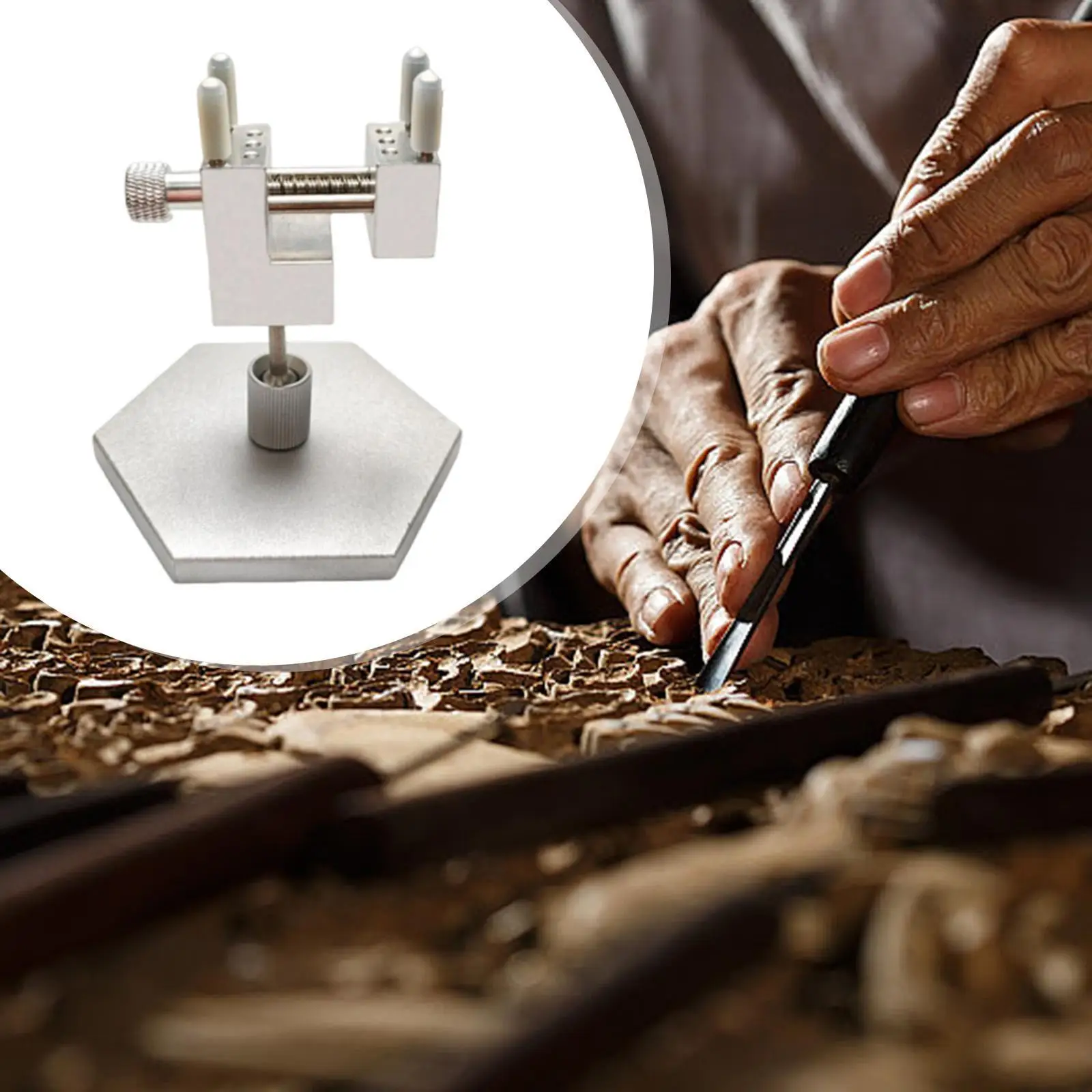 

Mini Drill Press Vice Portable Bench Vice Clamp for Walnut Sculpture Nuclear