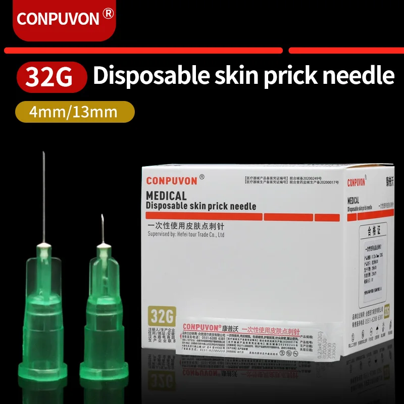 Medical Disposable 32G4/13mm Non Painless Small Needle Hand Fine Single Needle Beauty Point Needle Ultrafine Mosquito Needle