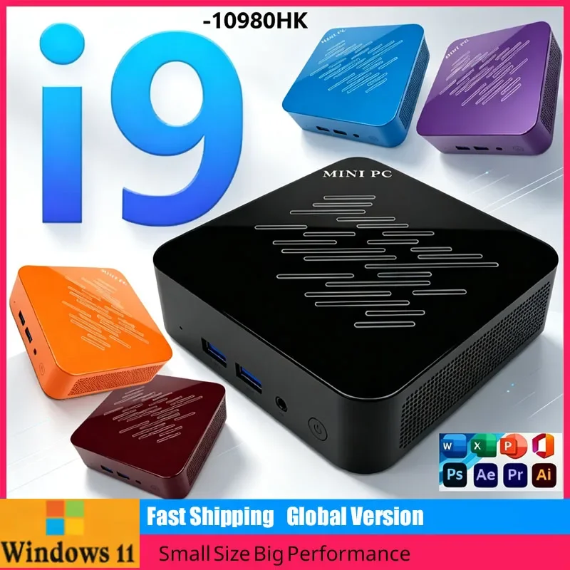 ミニpc-インテル-core-i9-10980hk-16gb-ram-1tb-2tb-ssd-wifi-6-4k-hd-ポケットデスクトップコンピューター-ミニゲーミングホスト-家庭用・ビジネス用