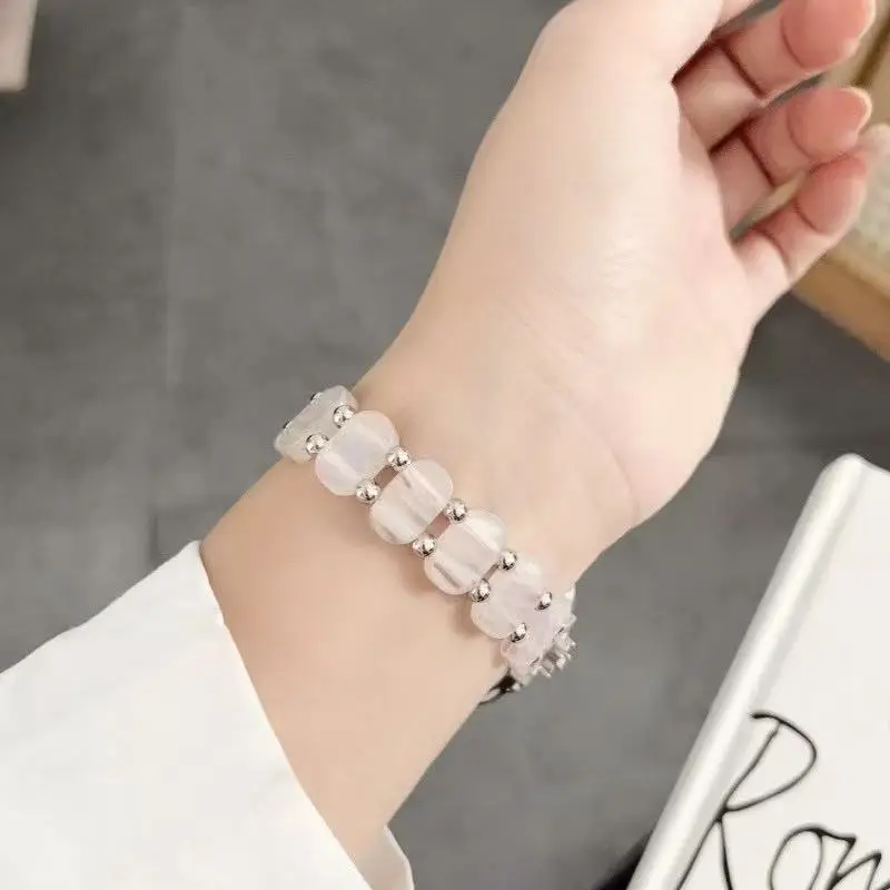 Tali Resin untuk Apple Watch Band 41Mm 40Mm 44Mm 42 46Mm 45Mm 49Mm Tali Elastis Wanita untuk IWatch Seri 10 9 8 6 5 Se 4 Ultra