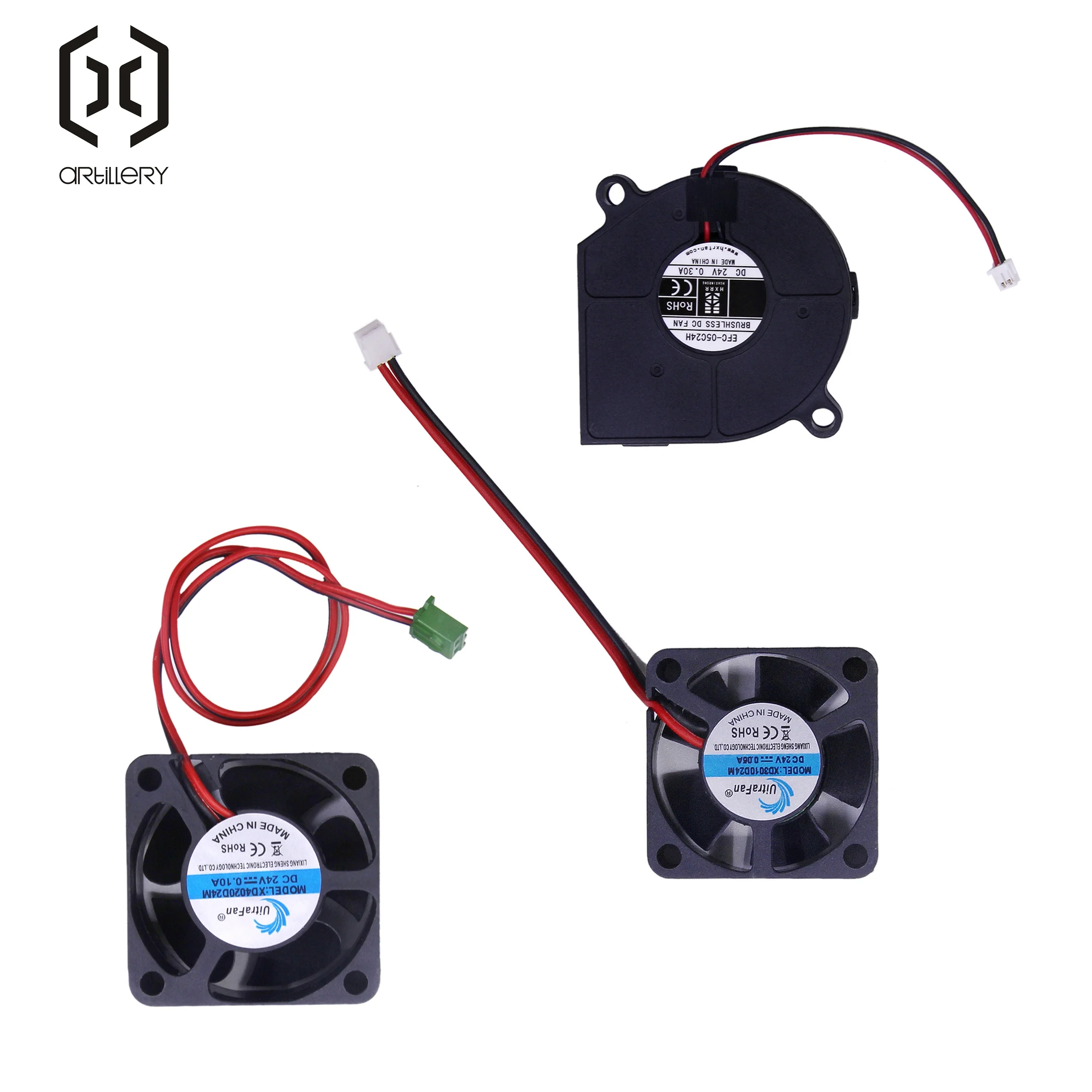 Ventilador de refrigeración para impresora 3D Sidewinder x4plus/PRO, silencioso, rápido, artilleryKIT