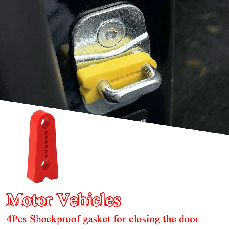4pcs Auto Door Lock Damper Buffer Deadener Shock-Absorbing Damping Protector Reduce The Noise FOR A1 A3 Q2 Q3 TT Accessories